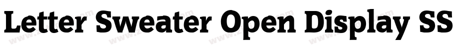 Letter Sweater Open Display SSi Normal字体转换
